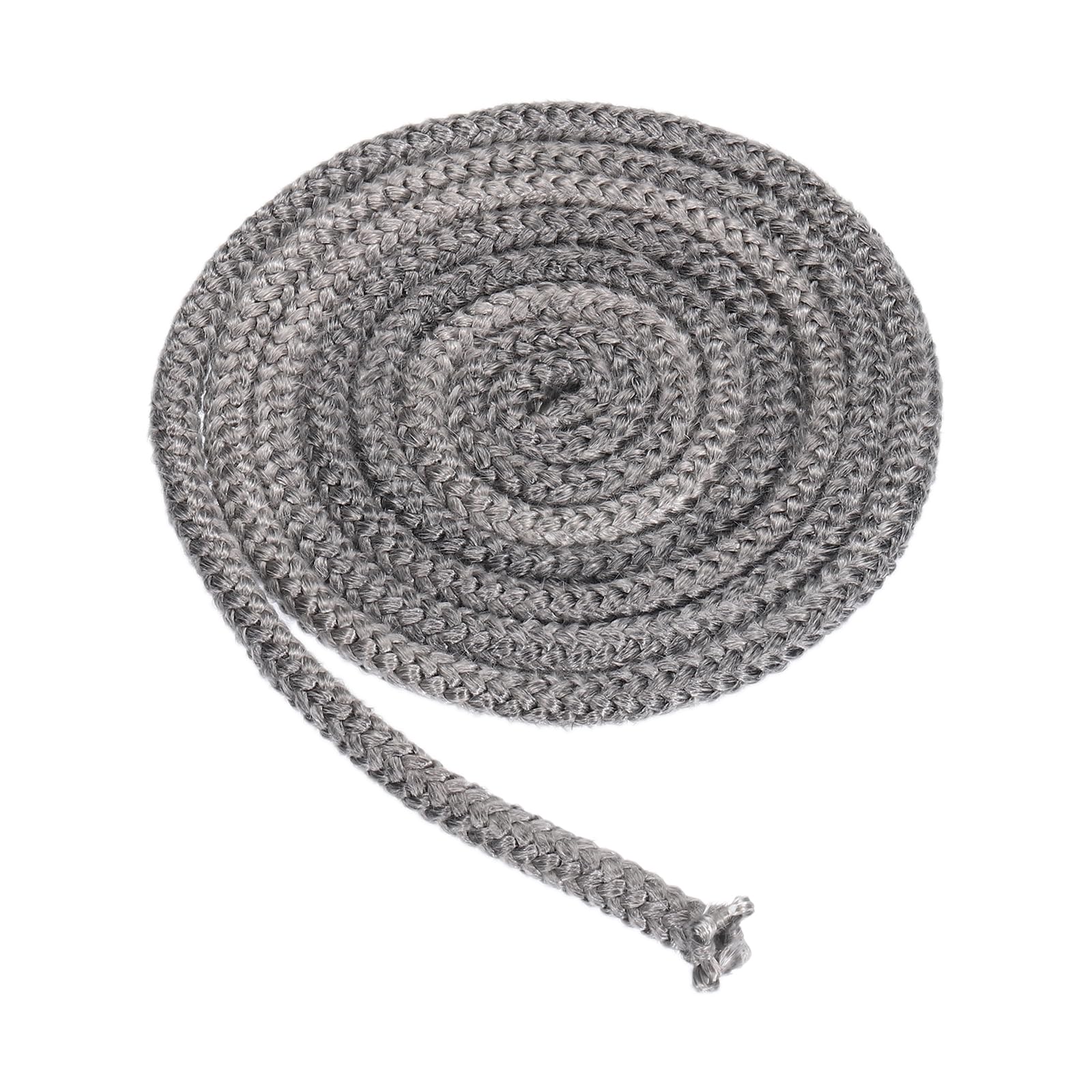 PATIKIL 3/8"x 86" Wood Stove Gasket, Graphite Fiberglass Round High-Temperature Resistance Seal Rope Replacement for Stoves Fireplace Door, Black