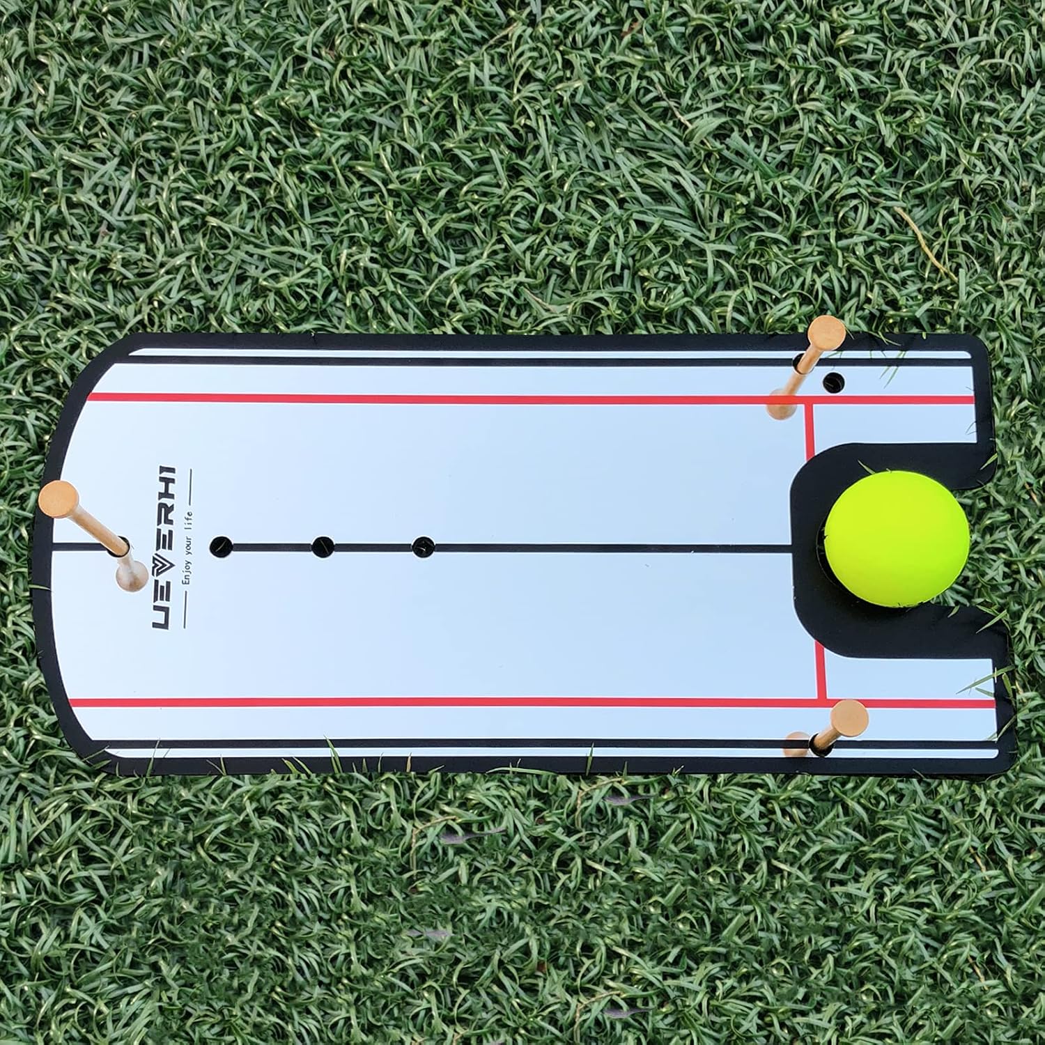 Golf Putting Alignment Mirror | Portable Golf Putting Training Aid Size 12”X6“ for Indoor and Outdoor Golf Practice : Sports & Outdoors