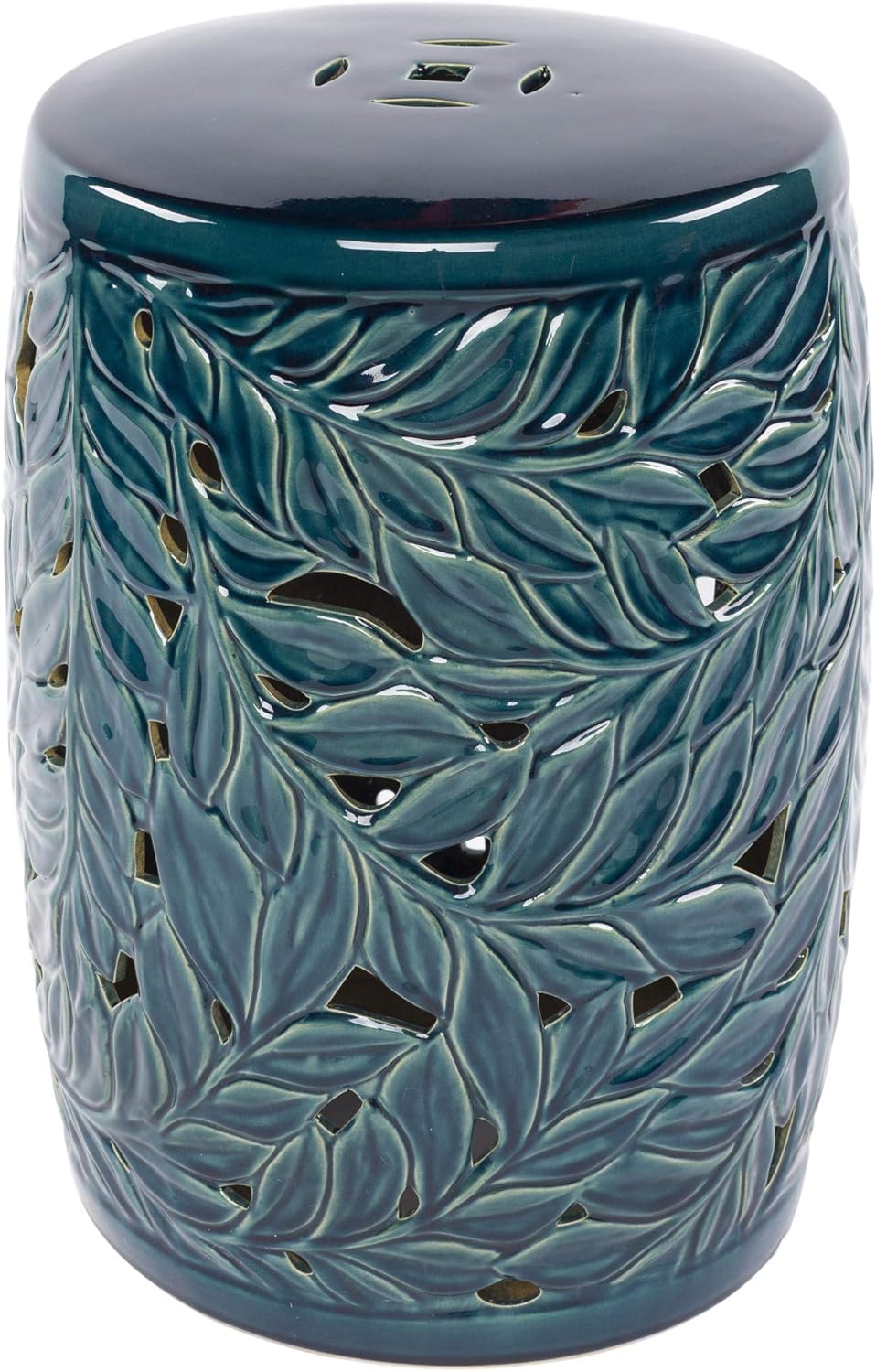 Artistic Weavers Tropics Garden Stool, Teal: Garden & Outdoor