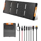 200W Portable Solar Panel Foldable, IP67 Waterproof, 23.5% Mono Efficiency | Folding Solar Panel 200w for Portable Power Station Camping RV Off-Grid Emergency Blackouts