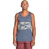 Volcom Men's Summerside Print Tank Top – Soft Cotton Sleeveless Shirt with Graphic Print