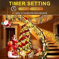 KNONEW Christmas Lights Outdoor Color Changing 400