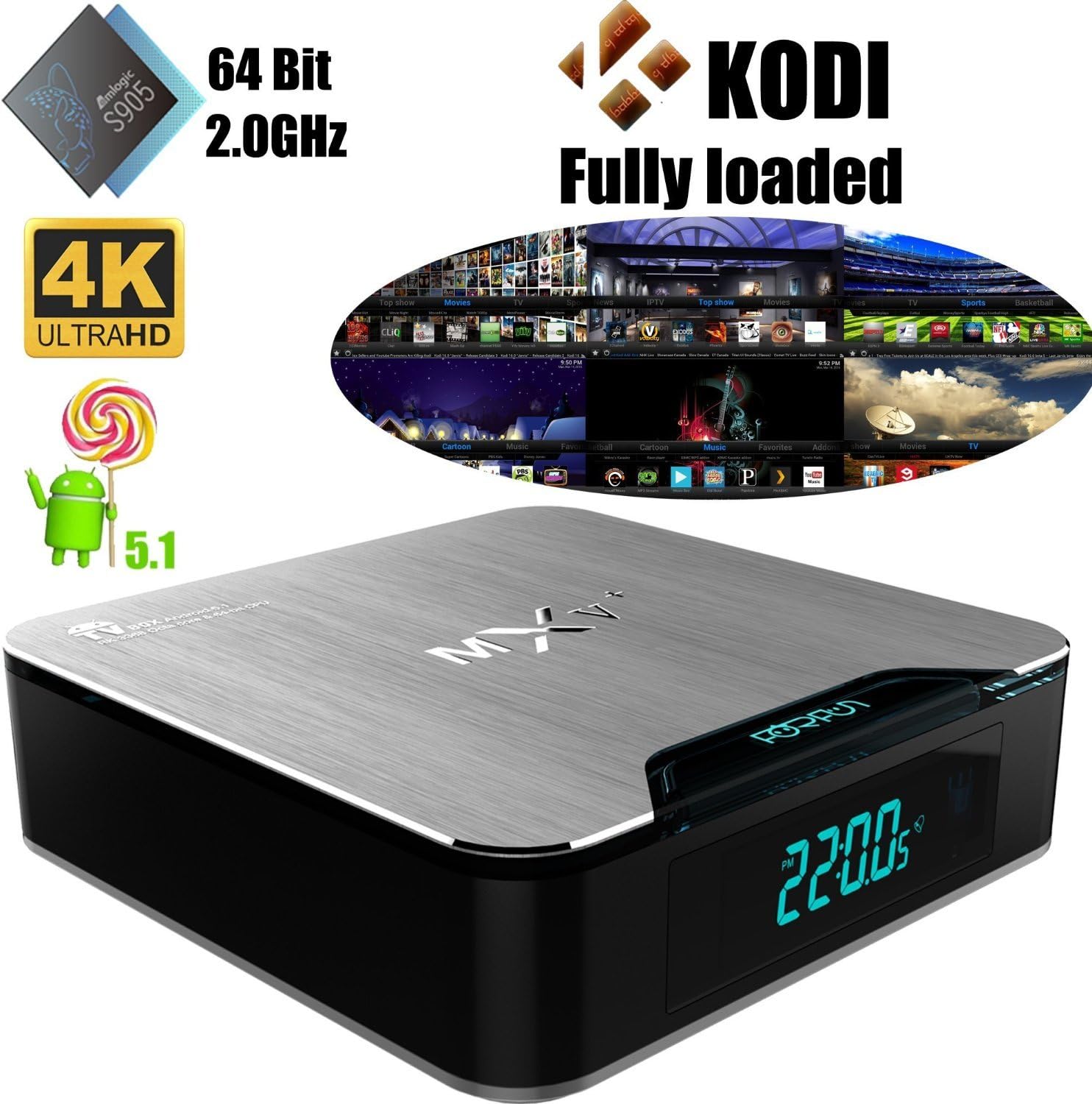 LDream Android Tv Box Amlogic S905 Quad Core 4K Streaming media Players With DDR3 1G HDMI 2.0 WiFi/Ethernet support H.265 DLNA Miracast