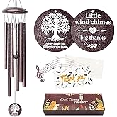 Thank You Gifts for Women Men, 25" Wind Chimes Appreciation Gifts for Employee Teacher, Coworkers, Nurses, Gratitude Thoughtful Gift Ideas for Mother Father Family Friends