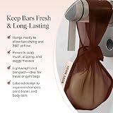 Kitsch Soap Saver Bag Recycled Mesh Pouch for Bar Soap - Chocolate view 3