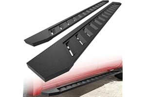 ONINE CRB830110 Clutch Running Boards Custom Fit 2019-2026 Chevy Silverado/Gmc Sierra 1500 & 2020-2026 Chevy Silverado/Gmc Sierra 2500/3500 Crew Cab Side Step Nerf bar, 7" Wide Texture Black