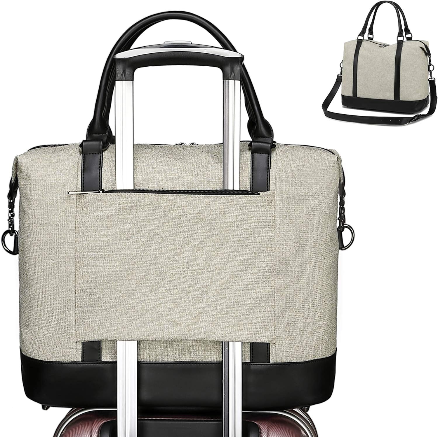 CAMTOP Overnight Travel Duffle Women Ladies Weekender Carry On Tote with Luggage