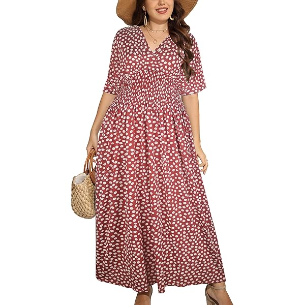 African Print Maxi Dresses for Women Fall Long Sleeve Vintage Plus Size  Bohemian V Neck Maxi Long Dress Black Red at Amazon Women's Clothing store
