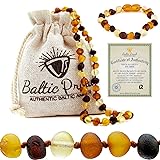 Raw Baltic Proud Amber Necklace and Bracelet Gift