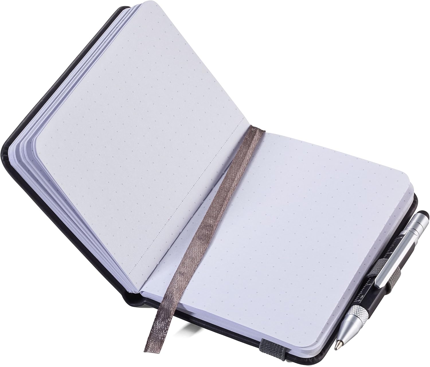 TROIKA Notepad DIN A7 including ballpoint pen, elastic band closure, pen loop, FSC certified paper, perforated pages - Image 5