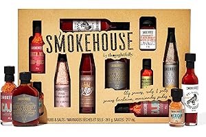 Smokehouse by Thoughtfully, Ultimate BBQ Sampler Set, Vegan and Vegetarian, Includes a Variety of Flavorful USA Made BBQ Sauc