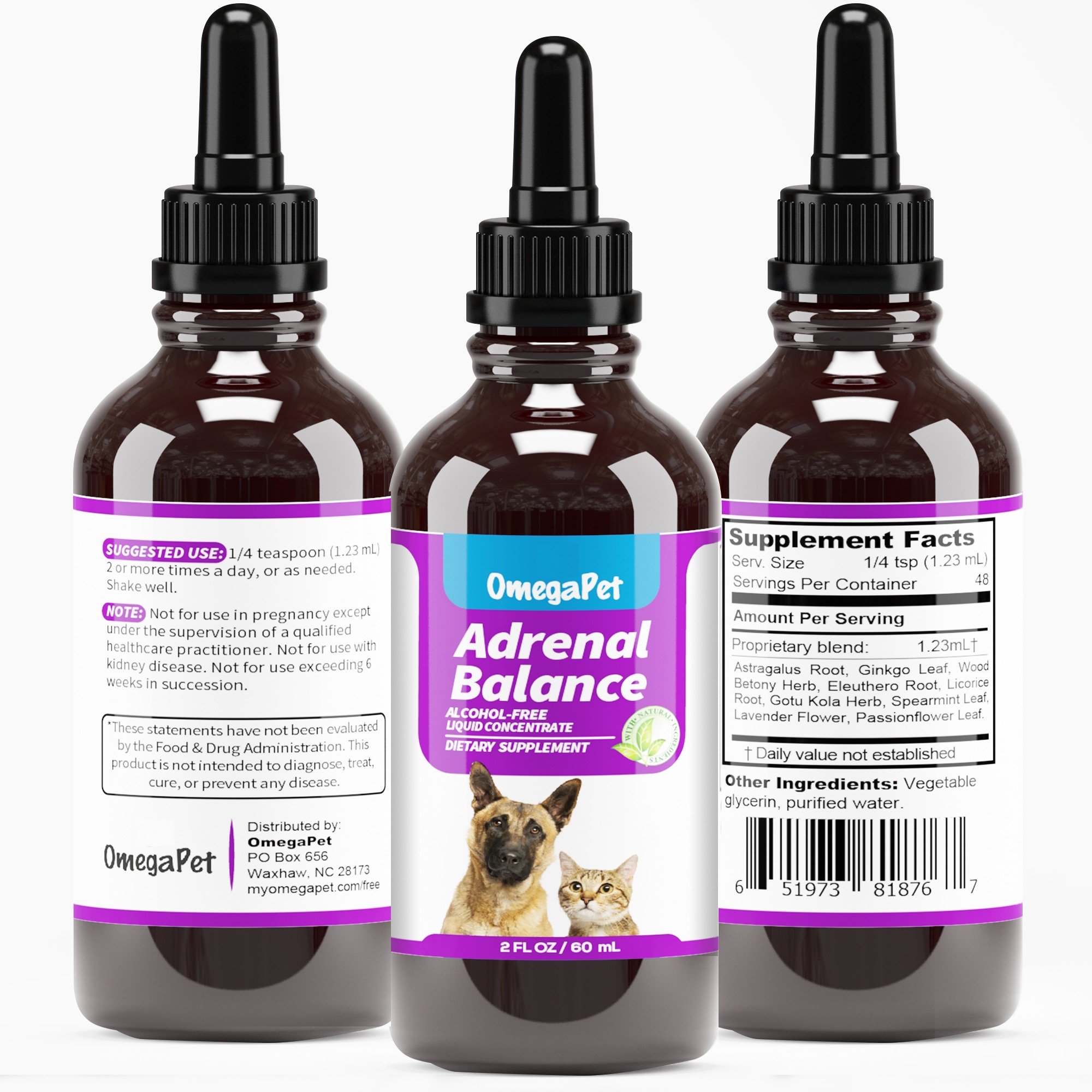 OmegaPet Best Cushings Treatment for Dogs Adrenal Support for Dogs