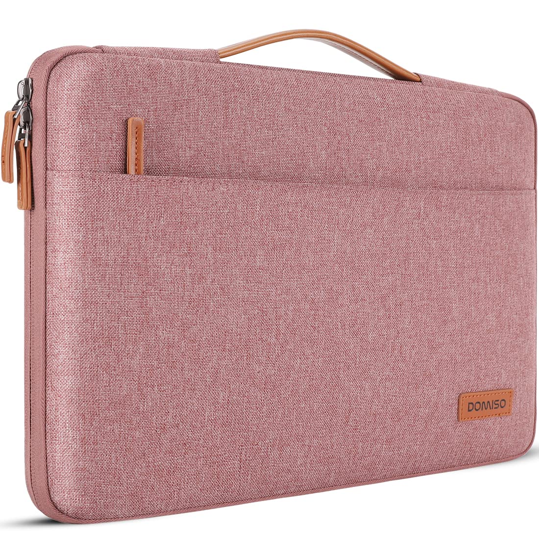 DOMISO Laptoptasche 15.6 zoll Laptop Hülle Tasche für 16 Zoll MacBook Pro 16 M5(2026)/M4(2025)/M3/M2/M1/Max,15,6 zoll Laptophülle Damen Wasserdicht Notebook Sleeve Case Bag Schutzhülle mit Griff,Rosa