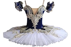 MTPLOP Professional Swan Lake Dance Costumes Kids Womens Ballet Skirt Girls Pancake Tutu Dress
