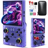 UYTGXEN XF40V Retro Handheld Game Console with 2*Detachable Long Joysticks, 4.0-Inch HD IPS Screen Retro Gaming Console, Preloaded Classic Games with Multiple Emulator, Pocket Video Gaming