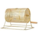 VIVOHOME 16 Inch x 12 Inch Brass Plated Raffle Drum