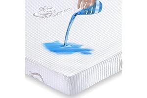 CEEKLIYBEAR Waterproof Pack and Play Sheets & Noiseless, Ultra-Soft Breathable Mattress Cover for Pack and Plays, Playards and Mini Cribs, Machine Washable and Drying