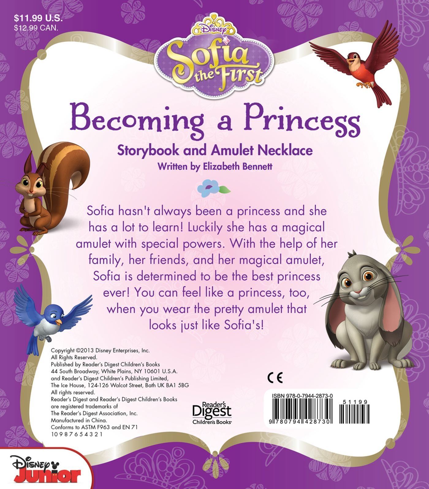 Princess: Storybook and Amulet Necklace 