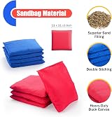 simpa Portable Cornhole Outdoor Game Set 90x60 cm 3x2 ft with 8 Bags view 3