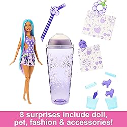 Barbie Pop Reveal Doll & Accessories, Grape Fizz