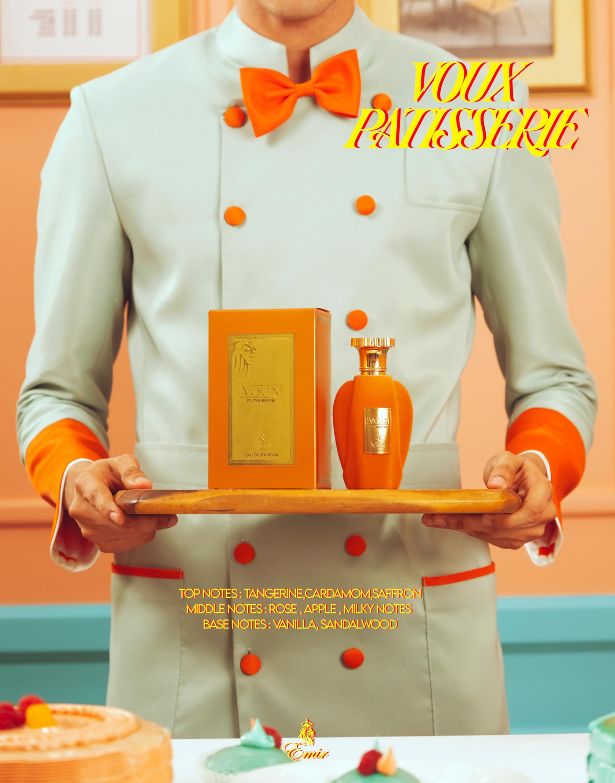 Paris Corner VOUX OUD EMIR 3.4 Fl Oz Unisex Fragrance Scent Perfumes (Voux Patisserie)