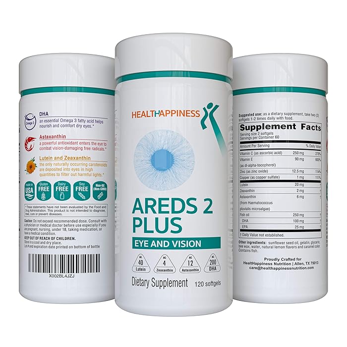 Buy AREDS 2 Eye Vitamins for Macular Degeneration, Dry Eye Lutein