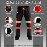 mymixtrendz Mens Hi Vis Two Tone Reflective Tape Cuffed Workwear Jogging view 7