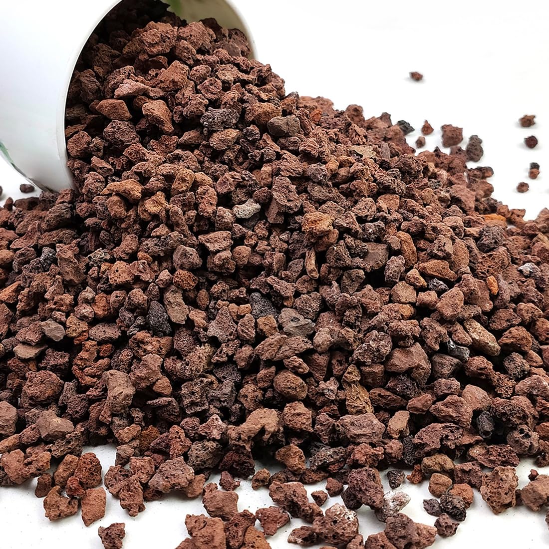 Photo 1 of YISZM Red Horticultural Lava Rocks for Plants, 5lb Succulents Cactus Bonsai Soil Volcanic Rocks for Aquarium Outdoor Decorative Stones for Craft Projects, Vase Fillers