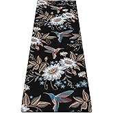 nuveti Yoga Mat Print Extra Thick TPE Non Slip Fitness Exercise Mat with Carrying Bag,72