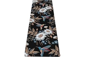 nuveti Yoga Mat Print Extra Thick TPE Non Slip Fitness Exercise Mat with Carrying Bag,72"x24" Extra Thick 6MM Exercise & Workout Mat for Yoga, Pilates Fitness and Floor Exercises