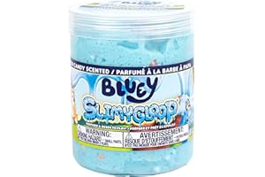 Bluey SlimyGloop, Cotton Candy Scented Slime - Includes Rubber Bingo Charm, Figures, Sensory Activity for Toddlers