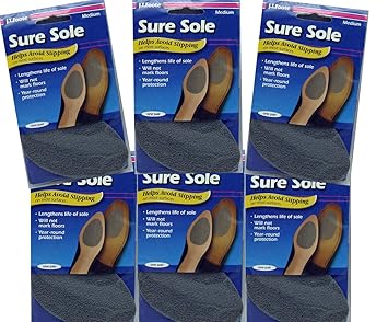 J T Foote Sure Sole No Slip Anti Skid Shoe Pads Medium 6
