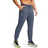G Gradual Men's Fleece Joggers with Zipper Pockets Winter Warm Pants Water Resistant Athletic Workout Gym Sweatpants for Men