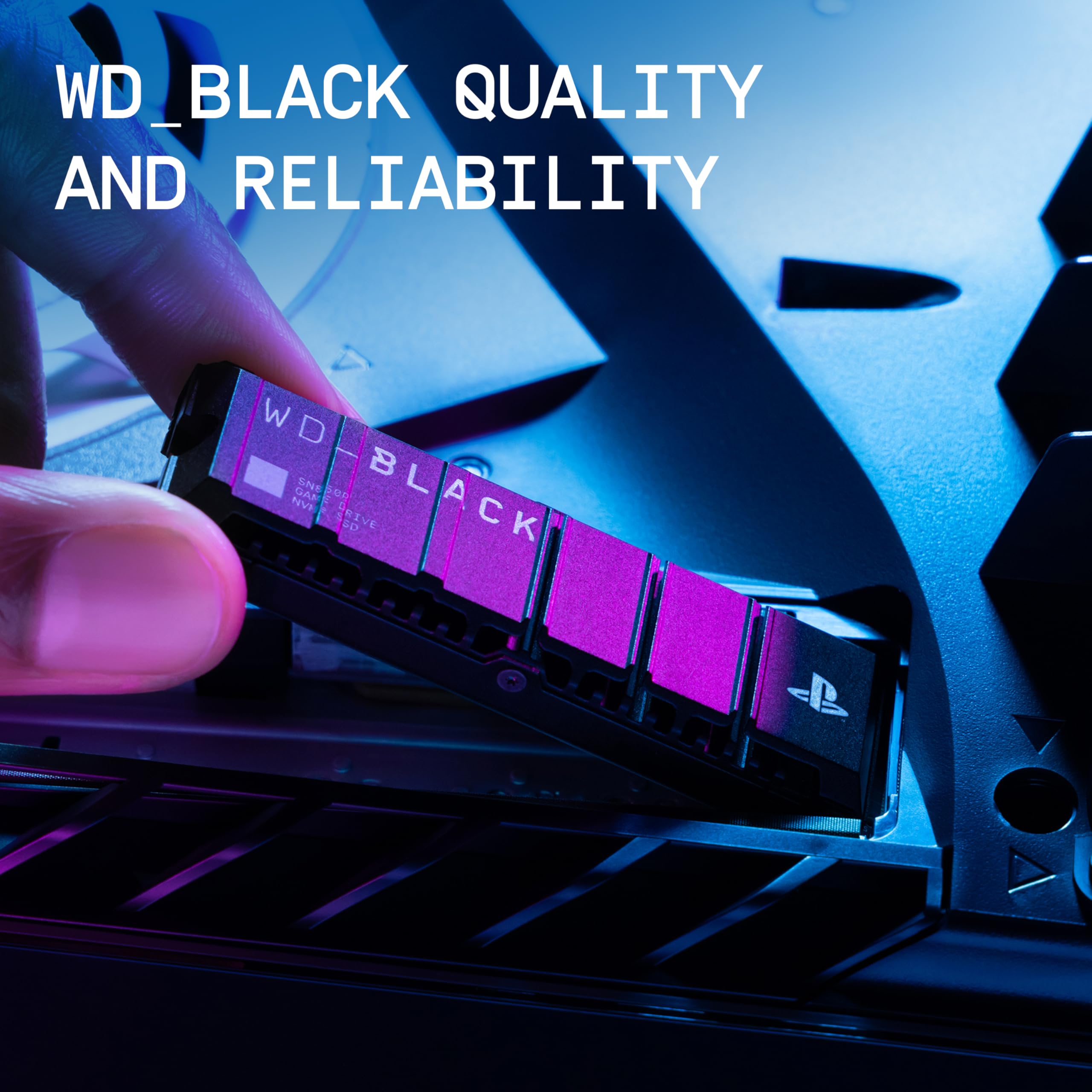 WD_BLACK 8TB SN850P NVMe M.2 SSD Officially Licensed Storage Expansion for PS5 Consoles, up to 7200MB/s, with heatsink - WDBBYV0080BNC-WRSN