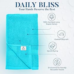 DAN RIVER 6-Pack Premium Hand Towels