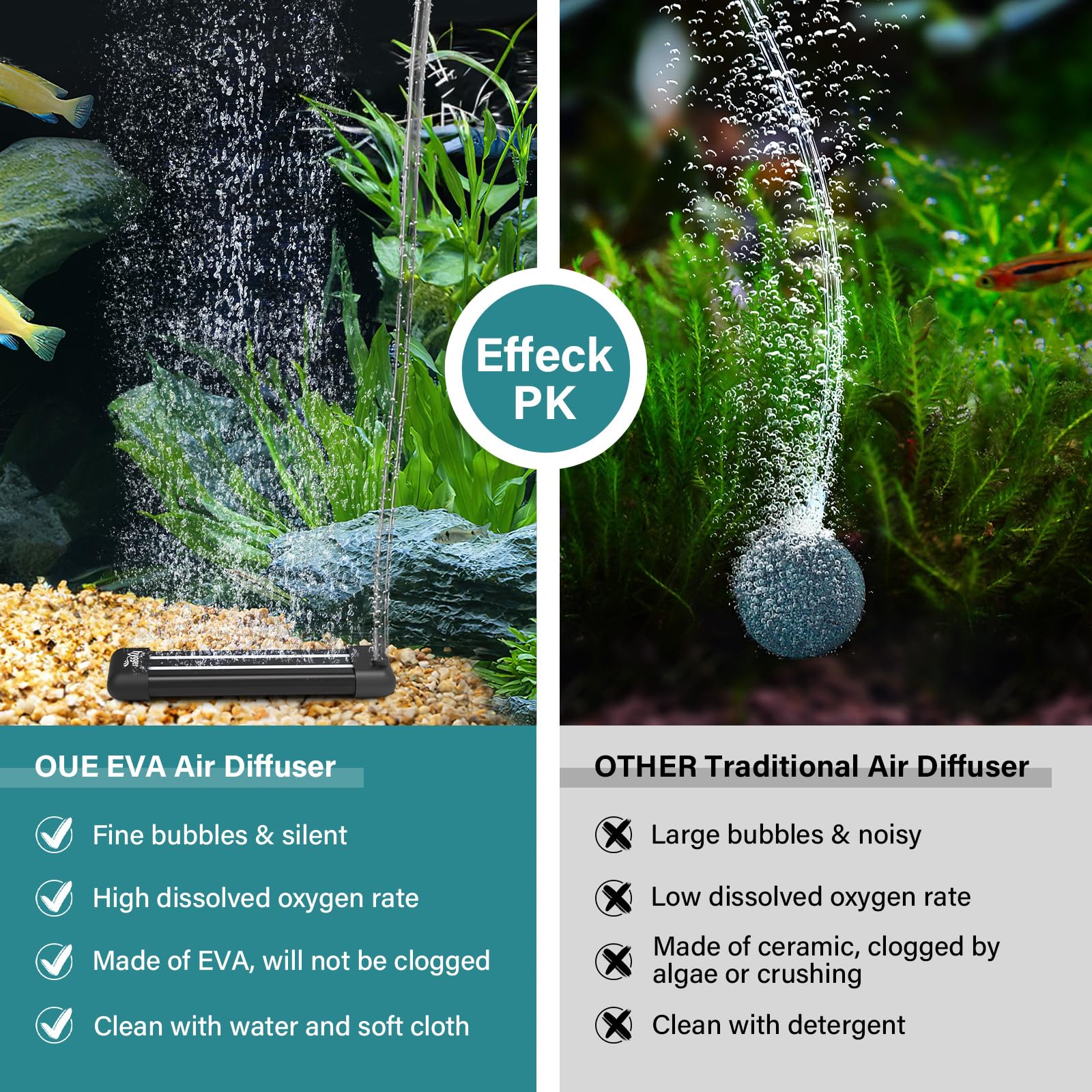 Waycreat 4 Inch Air Stone Bar Bubble Diffuser For Fish Tank