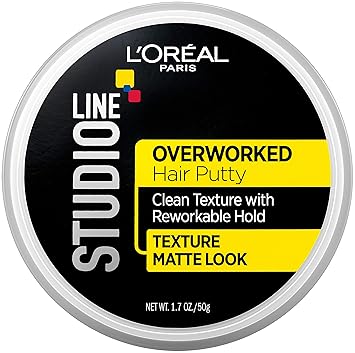 Amazon Com L Oreal Paris Studio Line Overworked Hair Putty 1 7