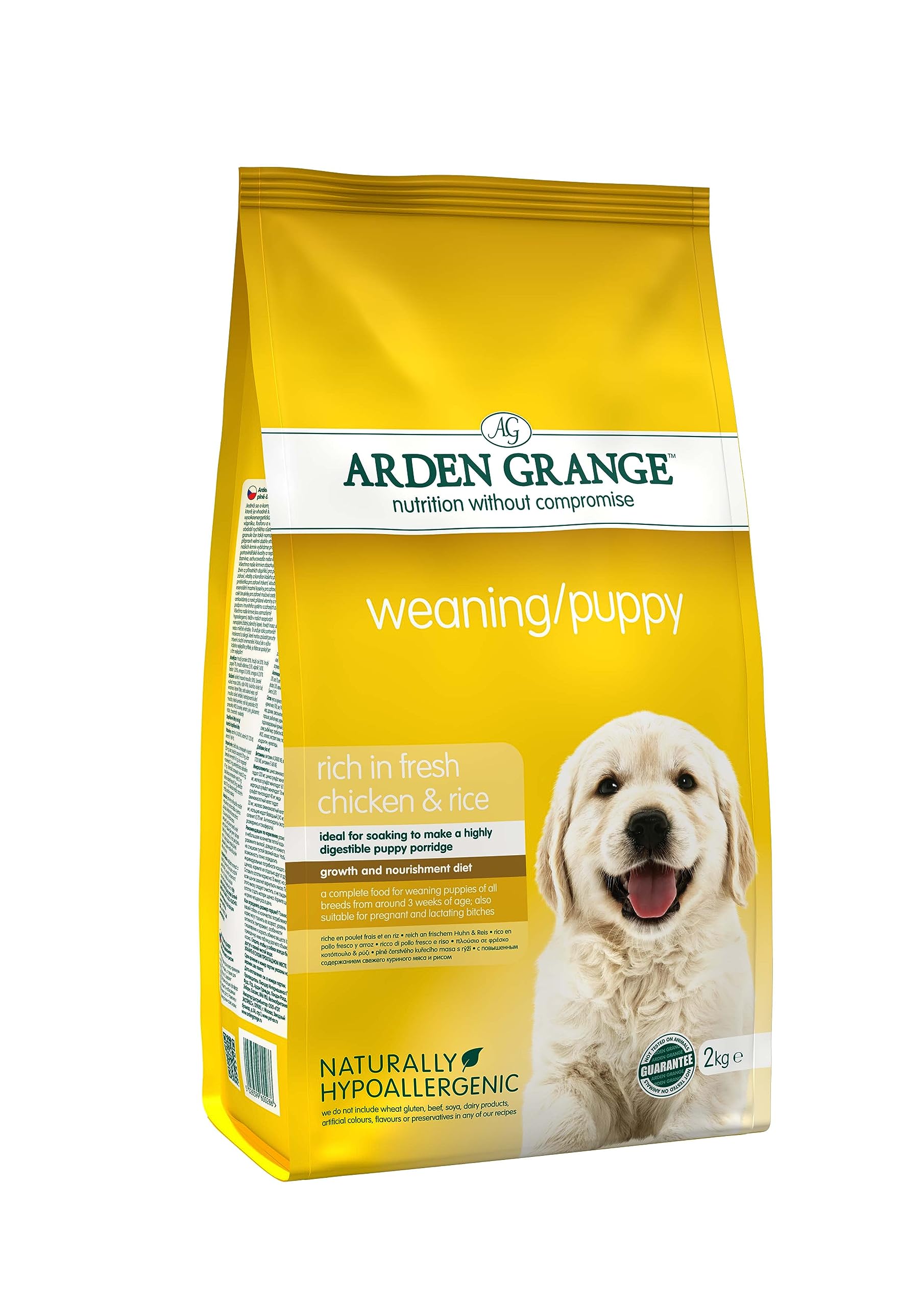 Arden Grange Weaning Puppy Dry Dog Food, Chicken, 2 Kg