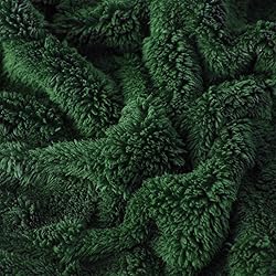 Linecooo Green Fleece Throw Blanket
