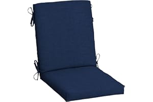 ARDEN SELECTIONS ARDEN Outdoor Dining Chair Cushion, 20 in x 20 in, Weather-Proof, Rain-Proof, Fade Resistant Patio Cushion for Patio, Dining, or Rocking Chairs Sapphire Blue Leala