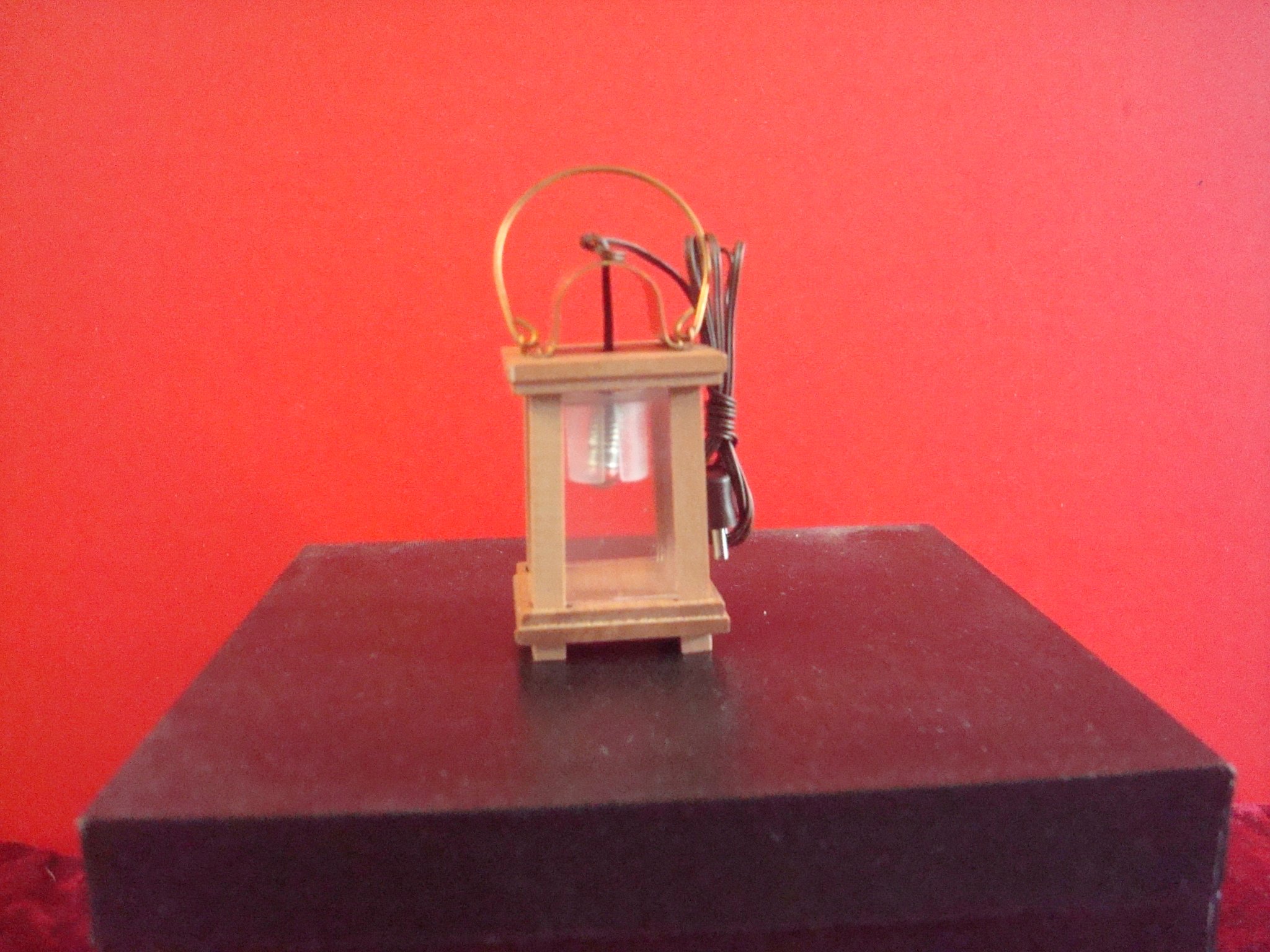 Rulke Rulke020662 Wooden Lantern, 70 mm, Clear, Multi Color