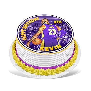 Personalised Girls Ladies Basketball Netball Edible Icing Birthday
