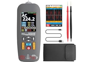ALLmeter 3-in-1 Handheld Oscilloscope Multimeter - 10MHz Bandwidth, 48MSa/s, Automotive & DIY Electrical Tester, 2.8" Color S