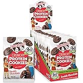 Lenny &amp; Larry's Crunchy Cookie Double Chocolate, 6g Plant Protein, 12 Pack | Vegan crunchy cookie with non-GMO ingredients and rich double chocolate flavor
