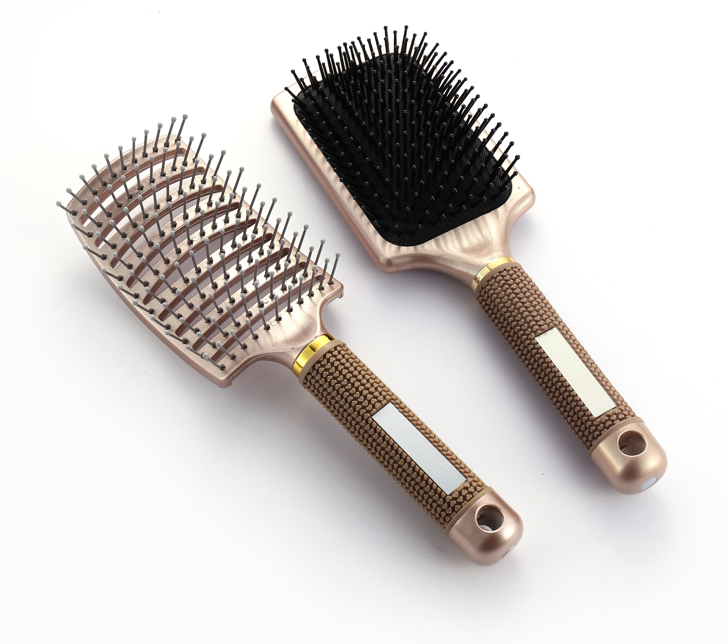 Boar Bristle Brush Best at Detangling Thick Hair Vented For Faster Blow Dryer