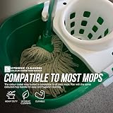 TDBS 12L Colour Coded Mop Bucket with Wringer & Handle Green for Hygiene view 6