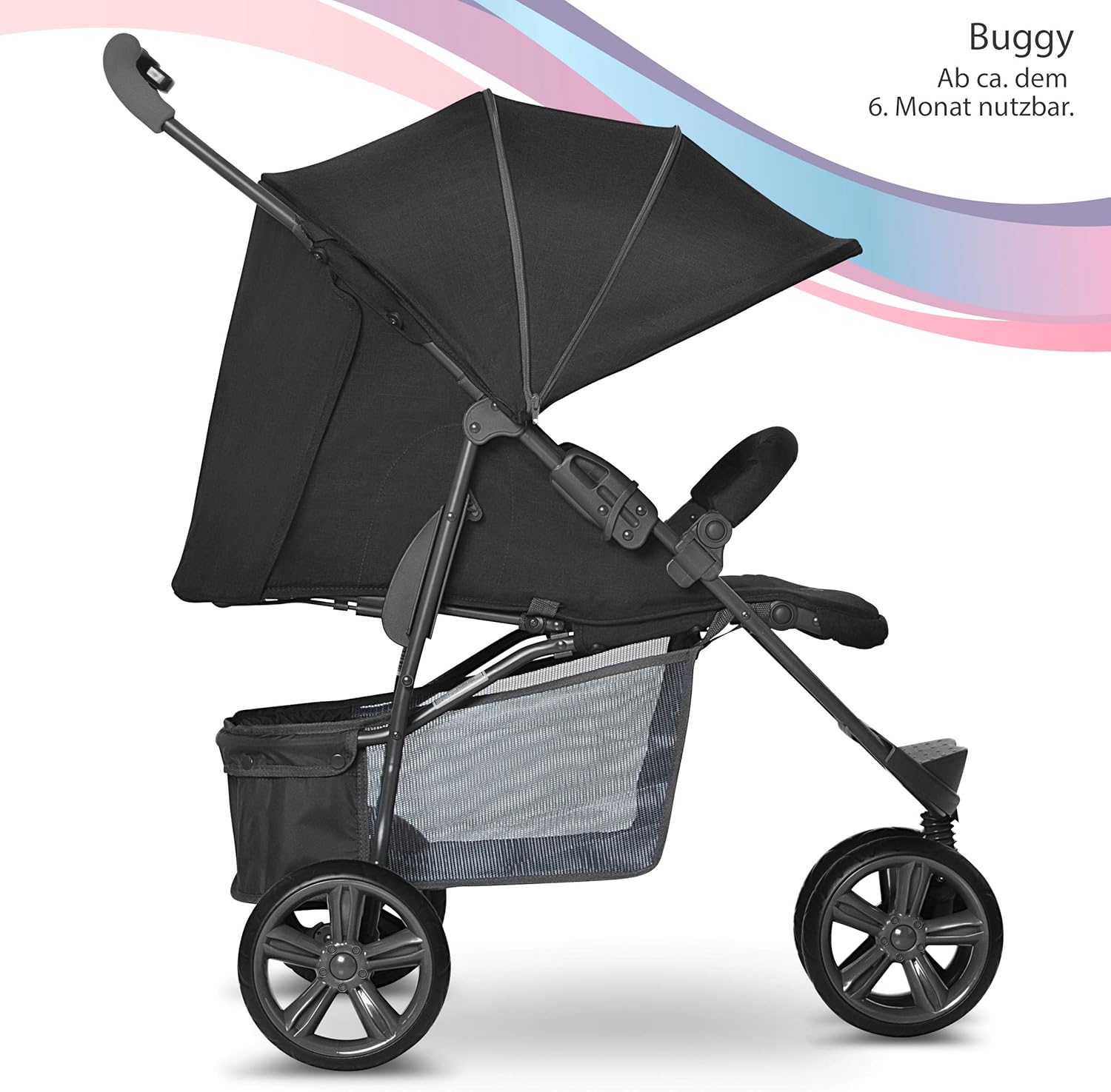 poussette canne avec position couchée