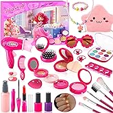 Advent Calendar 2025 Girls Makeup Toys, 24 Day Pretend Play Fake Makeup Set Christmas Countdown Calendar Gift for Princess Toddler Girls Age 3 4 5 6 7 8