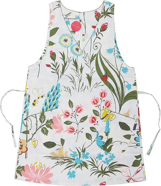 Amazon Co Jp Isso Ecco イッソ エッコ エプロン ワンピース もぐら フリーサイズ 日本製 ホワイト 服 ファッション小物