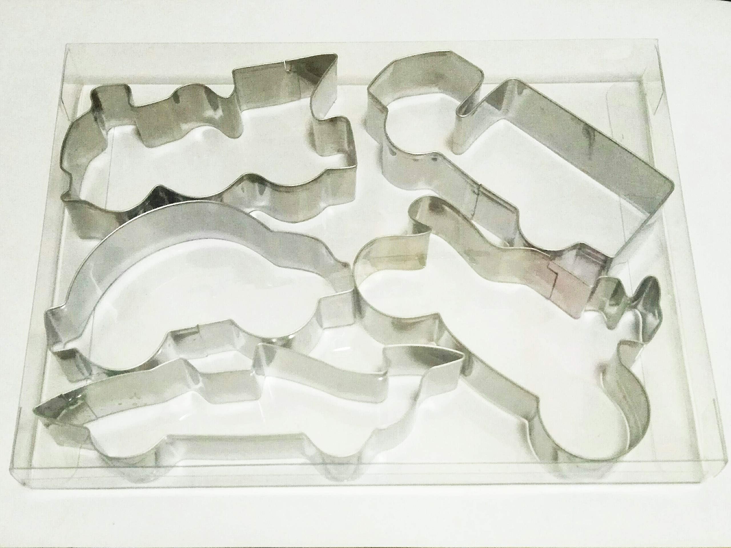 LAWMAN 5x Vehicles Train Car Motorbite Truck Racing car Fondant Pastry Baking Cookie Cutter Set